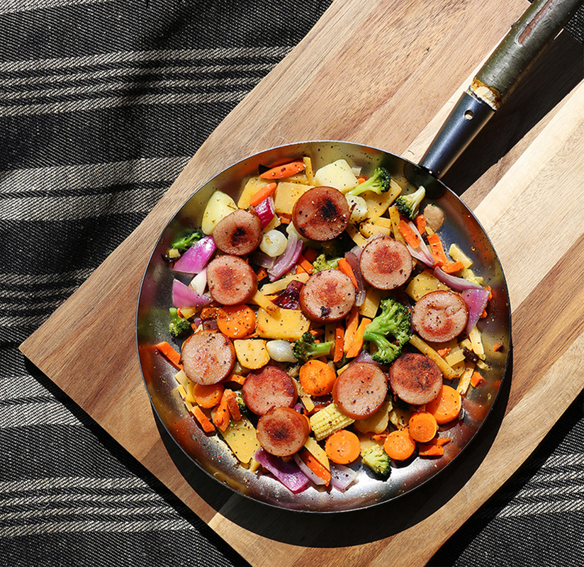 Retkipaistinpannu 23 cm, varreton kuumavalssattu teräs