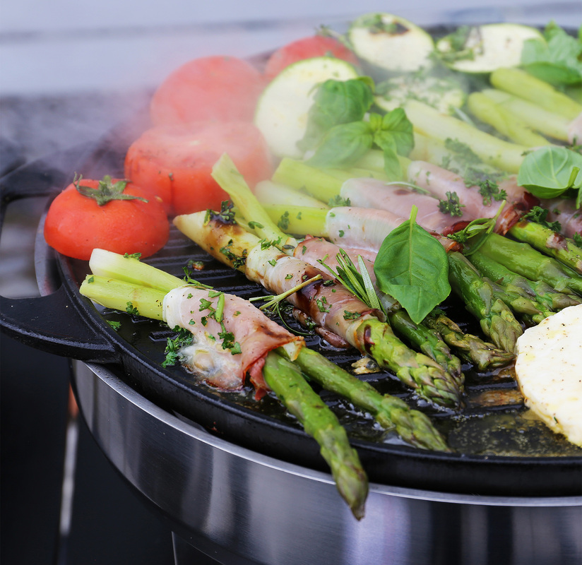 Grilli-/parilapannu valurauta 42 cm