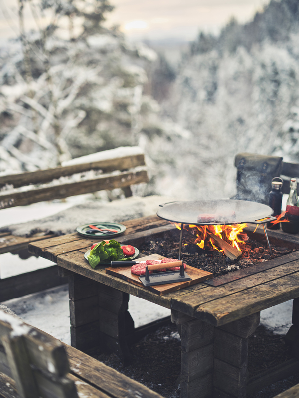 Grillpress rektangulär Gjutjärn