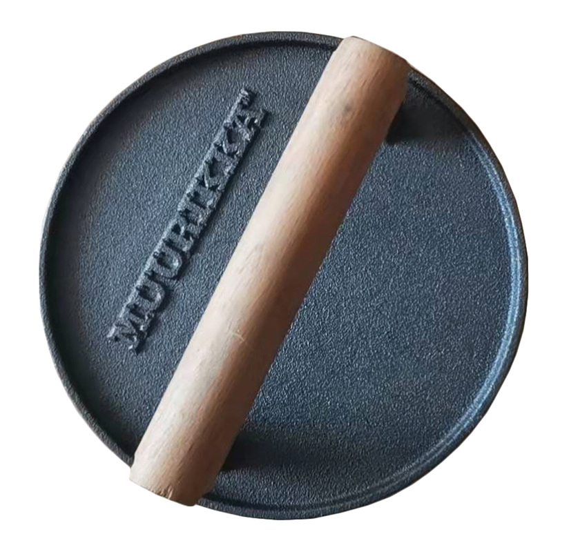 Pihviprässi, pyöreä valurauta